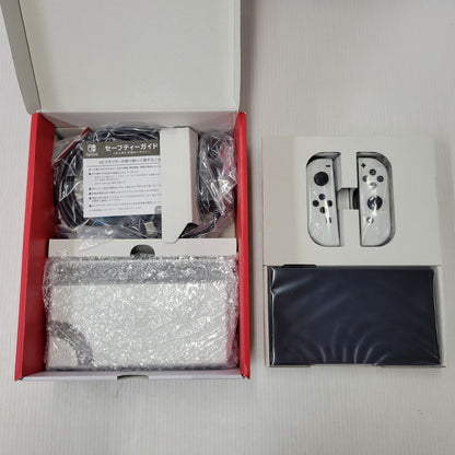【中古美品】 【未使用】【ゲーム】Nintendo Switch (有機ELモデル) Joy-Con(L)/(R) ホワイト HEG-S-KAAAA(JPN) 任天堂 ニンテンドースイッチ 本体 034-260722-ay-01-izu 万代Net店