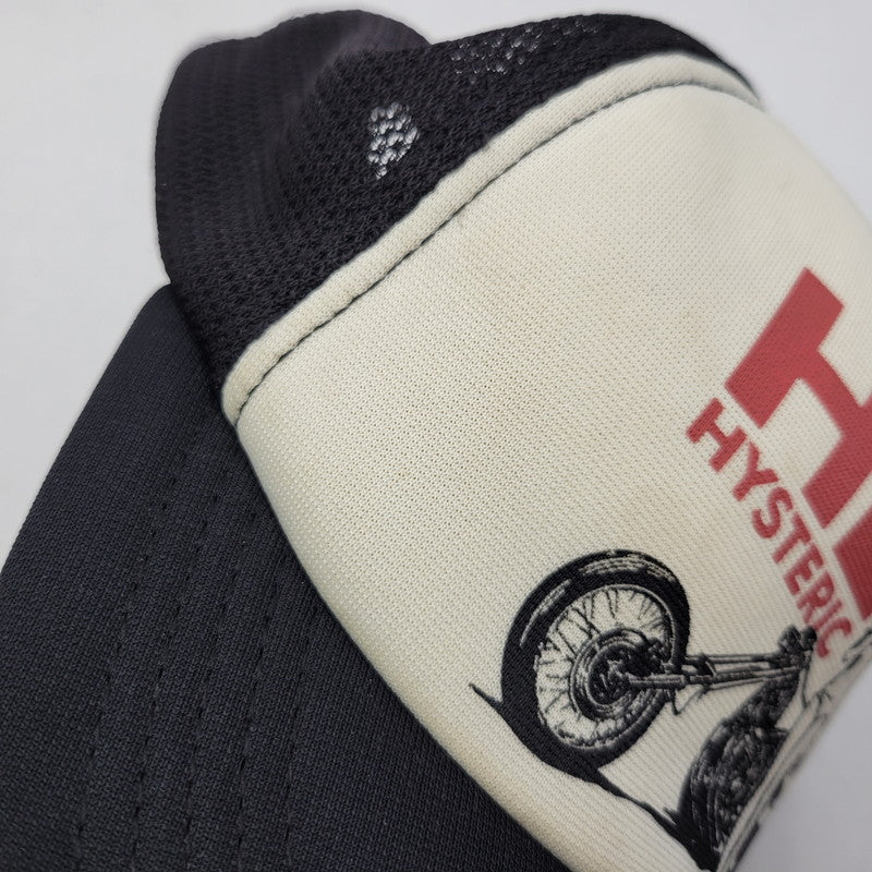 【中古品】【メンズ/レディース】 HYSTERIC GLAMOUR ヒステリックグラマー 02251QH03 HELL HYSTERIC MESH CAP ヘル ヒステリック メッシュ キャップ 帽子 185-260726-kh-11-izu サイズ：FREE カラー：ブラック×ホワイト 万代Net店