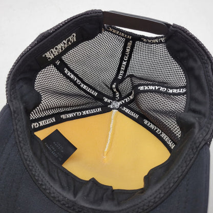 【中古品】【メンズ/レディース】 HYSTERIC GLAMOUR ヒステリックグラマー 02251QH03 HELL HYSTERIC MESH CAP ヘル ヒステリック メッシュ キャップ 帽子 185-260726-kh-11-izu サイズ：FREE カラー：ブラック×ホワイト 万代Net店