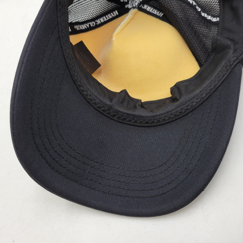 【中古品】【メンズ/レディース】 HYSTERIC GLAMOUR ヒステリックグラマー 02251QH03 HELL HYSTERIC MESH CAP ヘル ヒステリック メッシュ キャップ 帽子 185-260726-kh-11-izu サイズ：FREE カラー：ブラック×ホワイト 万代Net店