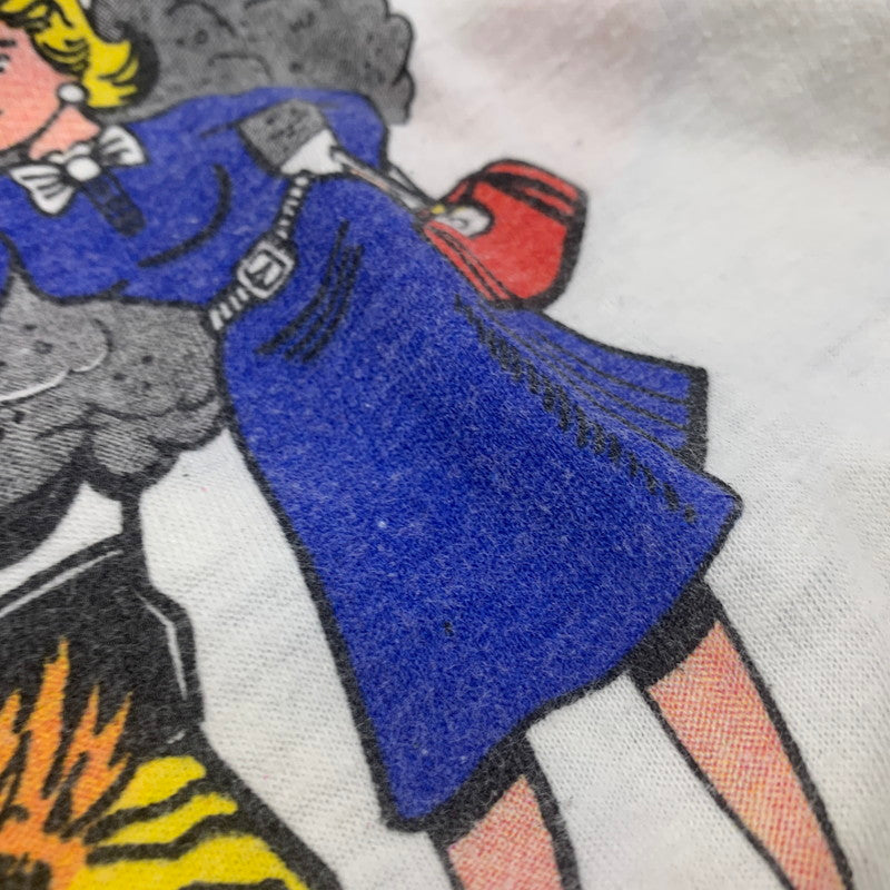 【中古品】【メンズ】 VINTAGE USA製 シングル GULF RINGER SS TEE ガルフ リンガー ショートスリーブ Tシャツ トップス 146-260725-kh-10-izu サイズ：M カラー：ホワイト×オレンジ 万代Net店