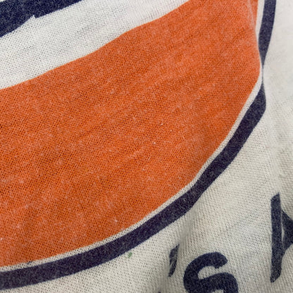 【中古品】【メンズ】 VINTAGE USA製 シングル GULF RINGER SS TEE ガルフ リンガー ショートスリーブ Tシャツ トップス 146-260725-kh-10-izu サイズ：M カラー：ホワイト×オレンジ 万代Net店