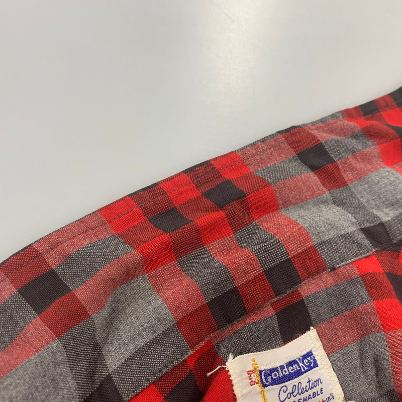 【中古品】【メンズ】 GOLDEN KEY ゴールデンキー CHECK LS SHIRT チェック ロングスリーブ シャツ トップス 146-260725-kh-11-izu サイズ：M カラー：マルチ 万代Net店