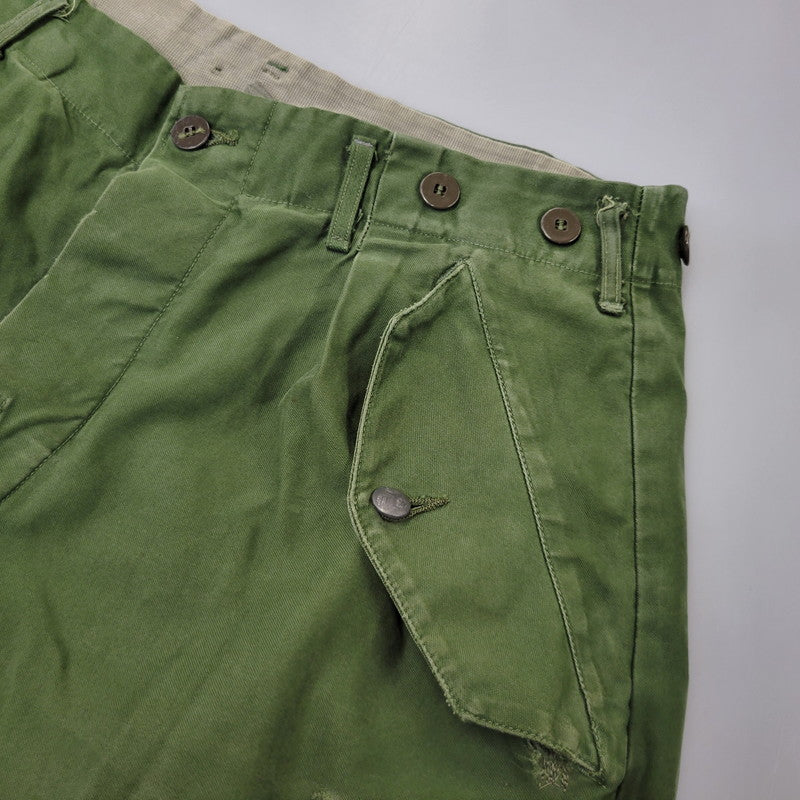 【現状渡し品】【メンズ】 SWEDISH ARMY スウェディッシュアーミー M-59 前期 CARGO PANTS カーゴ パンツ ボトムス 157-260726-kh-07-izu サイズ：C 50 カラー：グリーン系 万代Net店