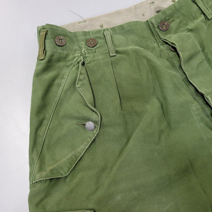 【現状渡し品】【メンズ】 SWEDISH ARMY スウェディッシュアーミー M-59 前期 CARGO PANTS カーゴ パンツ ボトムス 157-260726-kh-07-izu サイズ：C 50 カラー：グリーン系 万代Net店