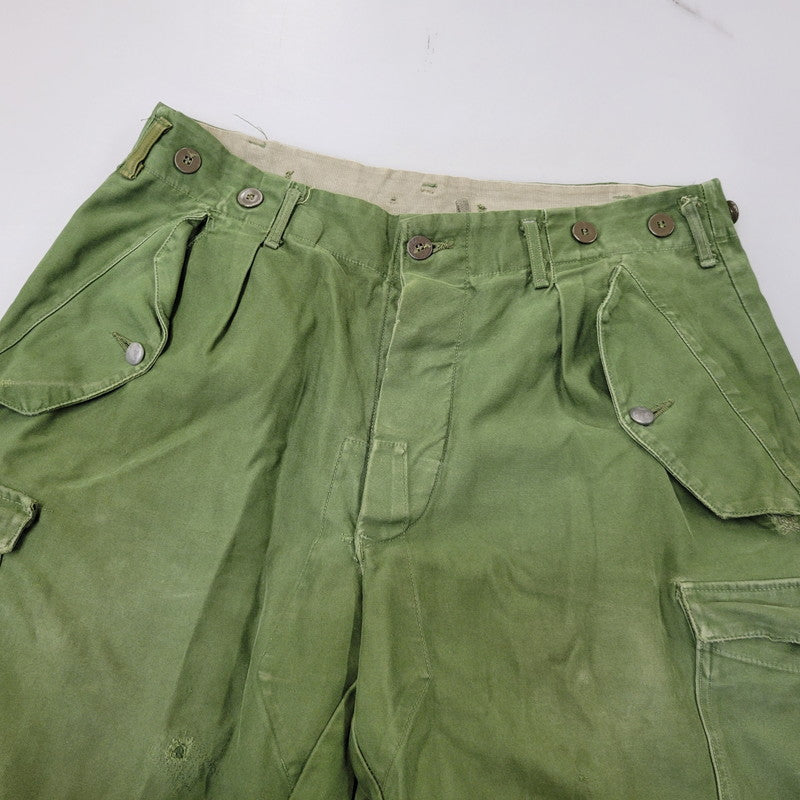 【現状渡し品】【メンズ】 SWEDISH ARMY スウェディッシュアーミー M-59 前期 CARGO PANTS カーゴ パンツ ボトムス 157-260726-kh-07-izu サイズ：C 50 カラー：グリーン系 万代Net店