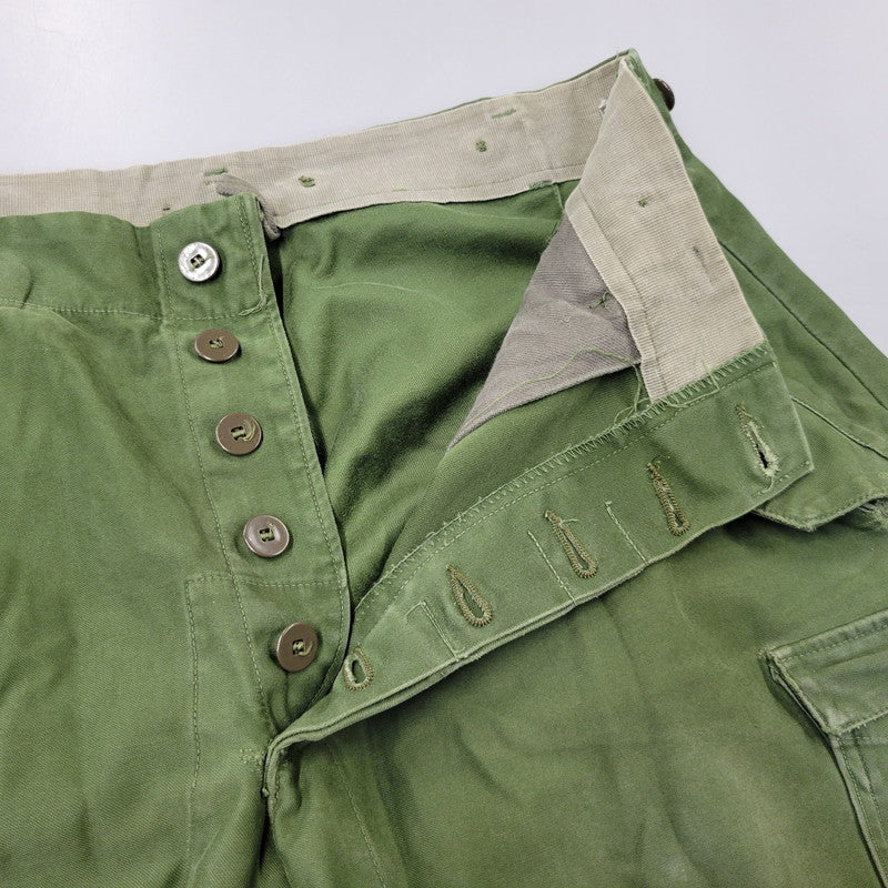 【現状渡し品】【メンズ】 SWEDISH ARMY スウェディッシュアーミー M-59 前期 CARGO PANTS カーゴ パンツ ボトムス 157-260726-kh-07-izu サイズ：C 50 カラー：グリーン系 万代Net店