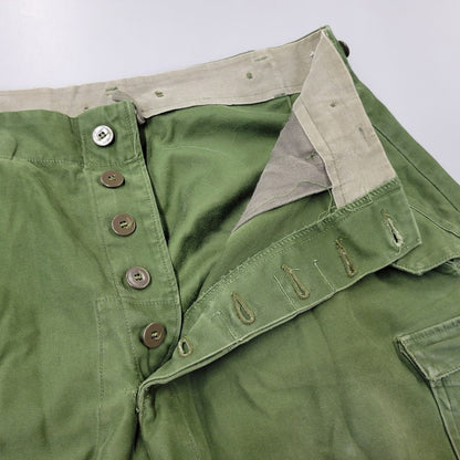 【現状渡し品】【メンズ】 SWEDISH ARMY スウェディッシュアーミー M-59 前期 CARGO PANTS カーゴ パンツ ボトムス 157-260726-kh-07-izu サイズ：C 50 カラー：グリーン系 万代Net店