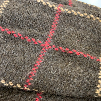 【中古品】【メンズ】 BROOKS BROTHERS ブルックス ブラザーズ 香港製 LAMBSWOOL CHECK KNIT SWEATER ラムズウール チェック ニット セーター トップス 146-260725-kh-13-izu サイズ：M カラー：ブラウン系 万代Net店