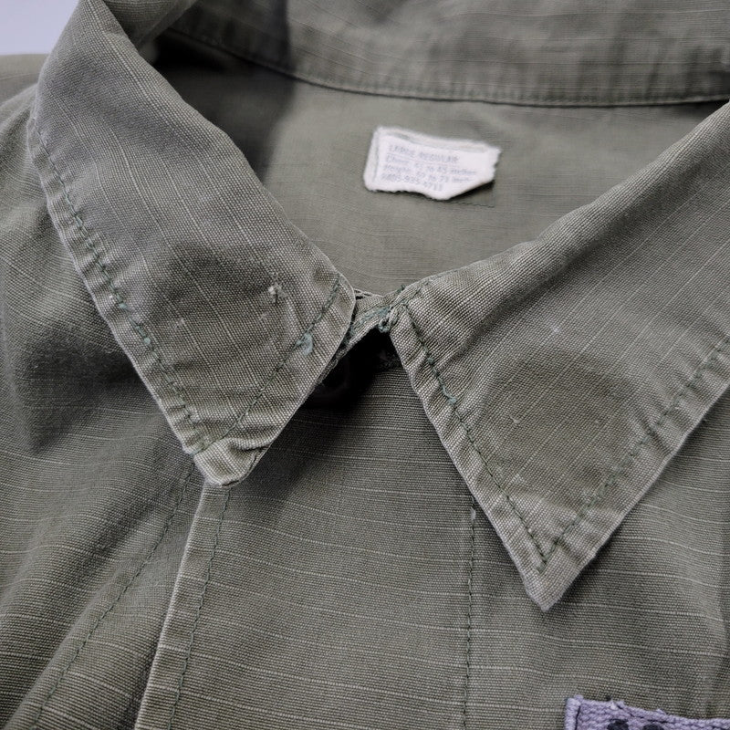 【中古品】【メンズ】 U.S.ARMY ユーエスアーミー 8405-935-4711 DSA100-69-C-1362 COMBAT TROPICAL RIP-STOP JUNGLE FATIGUE JACKET ジャケット 146-260723-kh-11-izu サイズ：LARGE-REGULAR カラー：カーキ 万代Net店