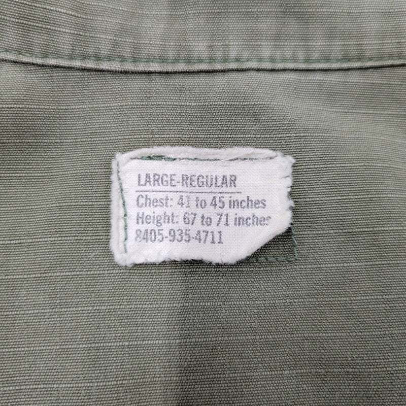 【中古品】【メンズ】 U.S.ARMY ユーエスアーミー 8405-935-4711 DSA100-69-C-1362 COMBAT TROPICAL RIP-STOP JUNGLE FATIGUE JACKET ジャケット 146-260723-kh-11-izu サイズ：LARGE-REGULAR カラー：カーキ 万代Net店
