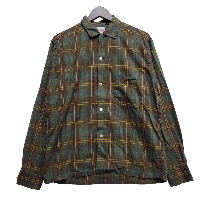 【中古品】【メンズ】 BRENT ブレント COMBED COTTON CHECK L/S SHIRT コーマコットン チェック ロングスリーブ シャツ 長袖 146-260723-as-08-izu サイズ：M カラー：マルチカラー 万代Net店