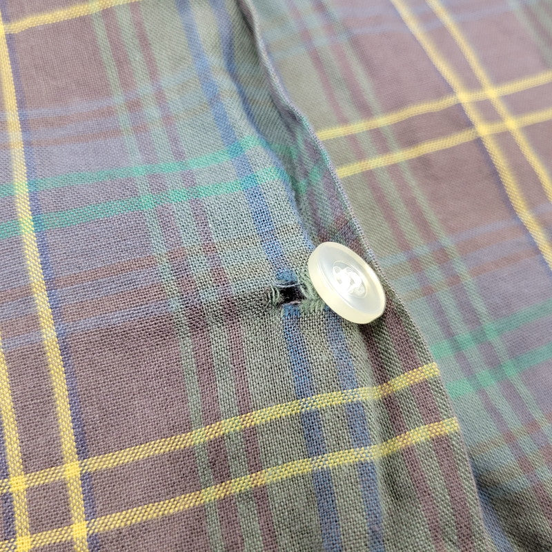 【中古品】【メンズ】 BRENT ブレント COMBED COTTON CHECK L/S SHIRT コーマコットン チェック ロングスリーブ シャツ 長袖 146-260723-as-08-izu サイズ：M カラー：マルチカラー 万代Net店