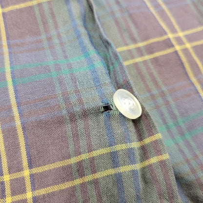 【中古品】【メンズ】 BRENT ブレント COMBED COTTON CHECK L/S SHIRT コーマコットン チェック ロングスリーブ シャツ 長袖 146-260723-as-08-izu サイズ：M カラー：マルチカラー 万代Net店