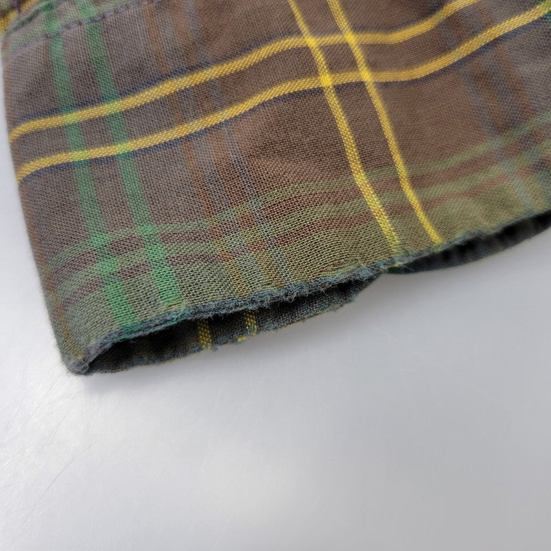 【中古品】【メンズ】 BRENT ブレント COMBED COTTON CHECK L/S SHIRT コーマコットン チェック ロングスリーブ シャツ 長袖 146-260723-as-08-izu サイズ：M カラー：マルチカラー 万代Net店