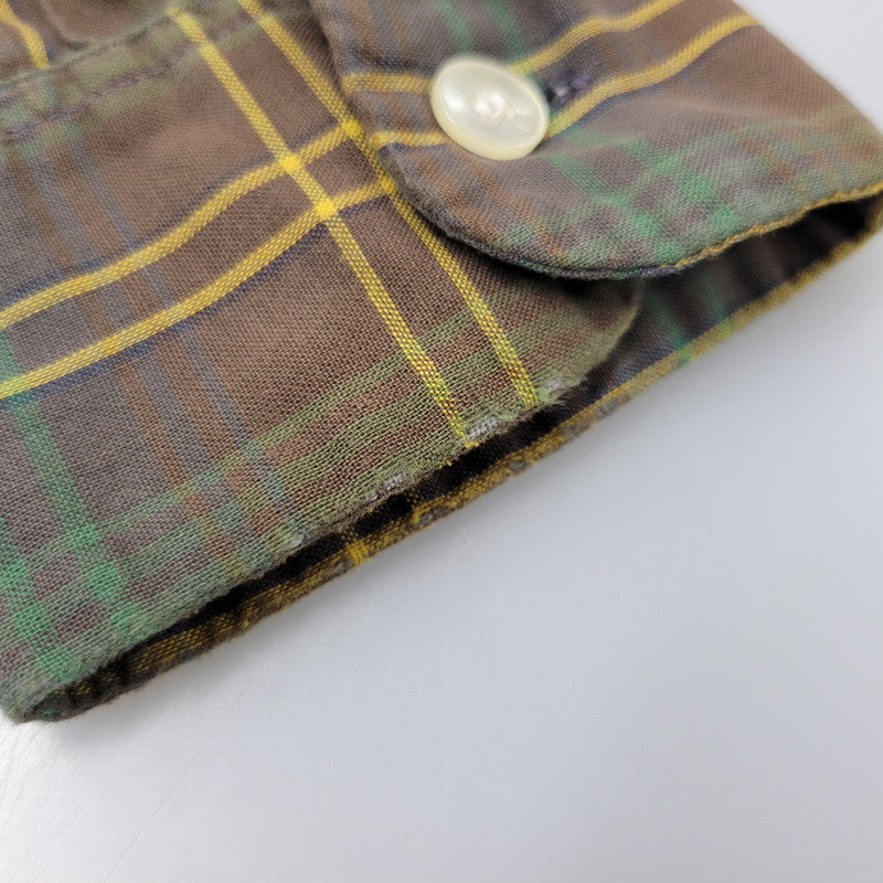 【中古品】【メンズ】 BRENT ブレント COMBED COTTON CHECK L/S SHIRT コーマコットン チェック ロングスリーブ シャツ 長袖 146-260723-as-08-izu サイズ：M カラー：マルチカラー 万代Net店
