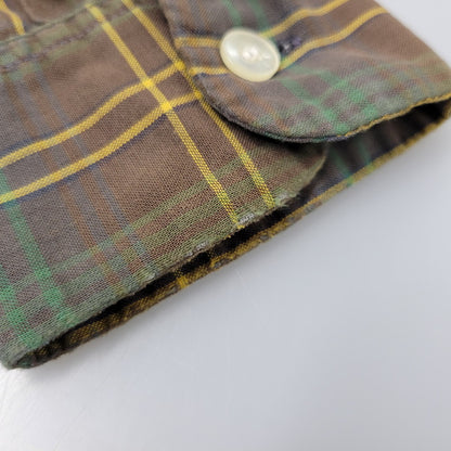 【中古品】【メンズ】 BRENT ブレント COMBED COTTON CHECK L/S SHIRT コーマコットン チェック ロングスリーブ シャツ 長袖 146-260723-as-08-izu サイズ：M カラー：マルチカラー 万代Net店