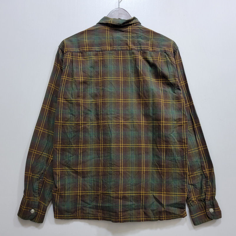 【中古品】【メンズ】 BRENT ブレント COMBED COTTON CHECK L/S SHIRT コーマコットン チェック ロングスリーブ シャツ 長袖 146-260723-as-08-izu サイズ：M カラー：マルチカラー 万代Net店