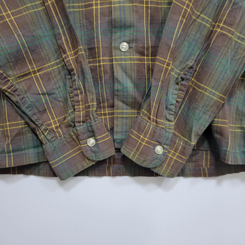 【中古品】【メンズ】 BRENT ブレント COMBED COTTON CHECK L/S SHIRT コーマコットン チェック ロングスリーブ シャツ 長袖 146-260723-as-08-izu サイズ：M カラー：マルチカラー 万代Net店