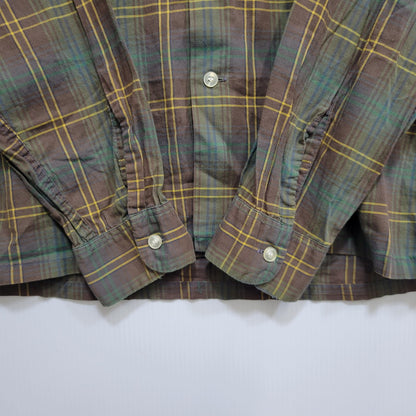 【中古品】【メンズ】 BRENT ブレント COMBED COTTON CHECK L/S SHIRT コーマコットン チェック ロングスリーブ シャツ 長袖 146-260723-as-08-izu サイズ：M カラー：マルチカラー 万代Net店