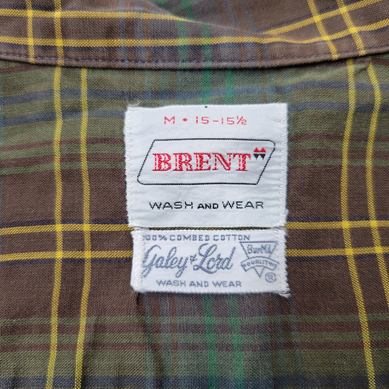 【中古品】【メンズ】 BRENT ブレント COMBED COTTON CHECK L/S SHIRT コーマコットン チェック ロングスリーブ シャツ 長袖 146-260723-as-08-izu サイズ：M カラー：マルチカラー 万代Net店