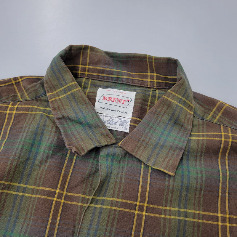 【中古品】【メンズ】 BRENT ブレント COMBED COTTON CHECK L/S SHIRT コーマコットン チェック ロングスリーブ シャツ 長袖 146-260723-as-08-izu サイズ：M カラー：マルチカラー 万代Net店