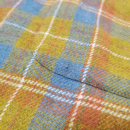 【中古品】【メンズ】 DONEGAL ドネガル REVER-PRESS ACRYLIC WOOL CHECK L/S SHIRT アクリルウール チェック ロングスリーブ シャツ 長袖 146-260723-as-09-izu サイズ：L カラー：マスタード系 万代Net店