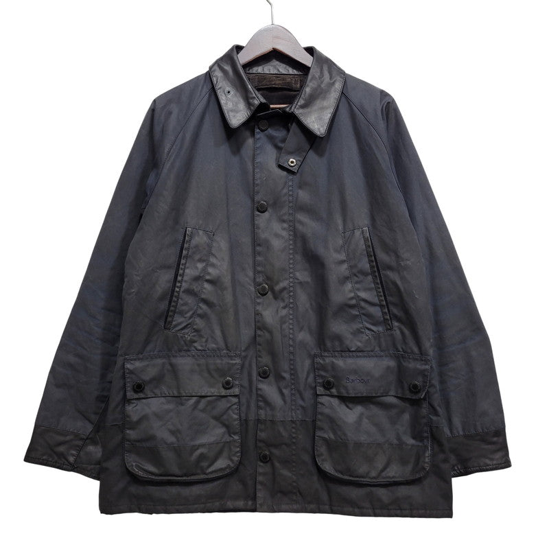 【現状渡し品】【メンズ】 BARBOUR バーブァー BURN WAX JACKET ワックス ジャケット アウター 144-260723-kh-13-izu サイズ：M カラー：ネイビー 万代Net店