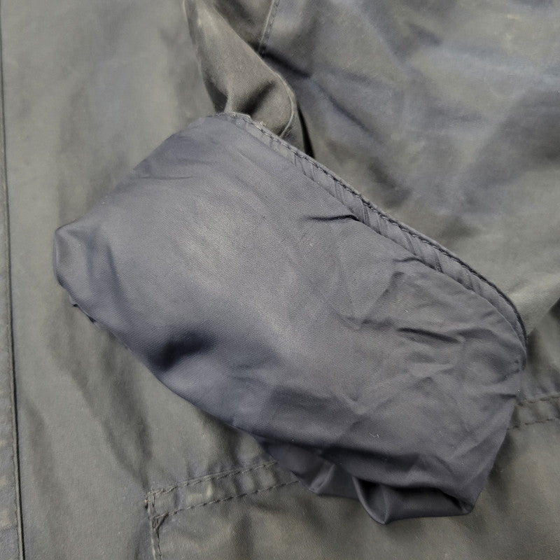 【現状渡し品】【メンズ】 BARBOUR バーブァー BURN WAX JACKET ワックス ジャケット アウター 144-260723-kh-13-izu サイズ：M カラー：ネイビー 万代Net店