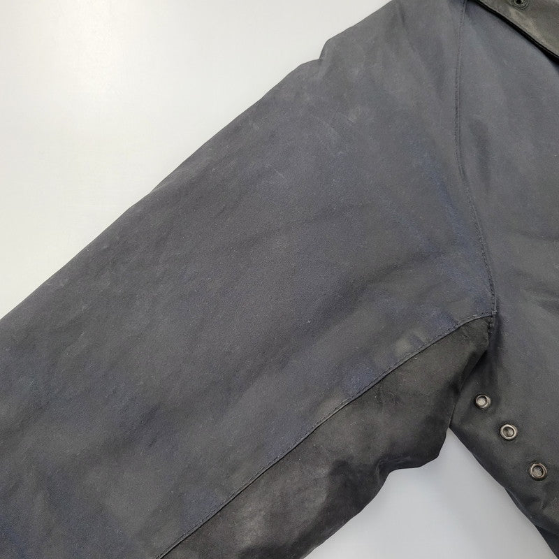 【現状渡し品】【メンズ】 BARBOUR バーブァー BURN WAX JACKET ワックス ジャケット アウター 144-260723-kh-13-izu サイズ：M カラー：ネイビー 万代Net店