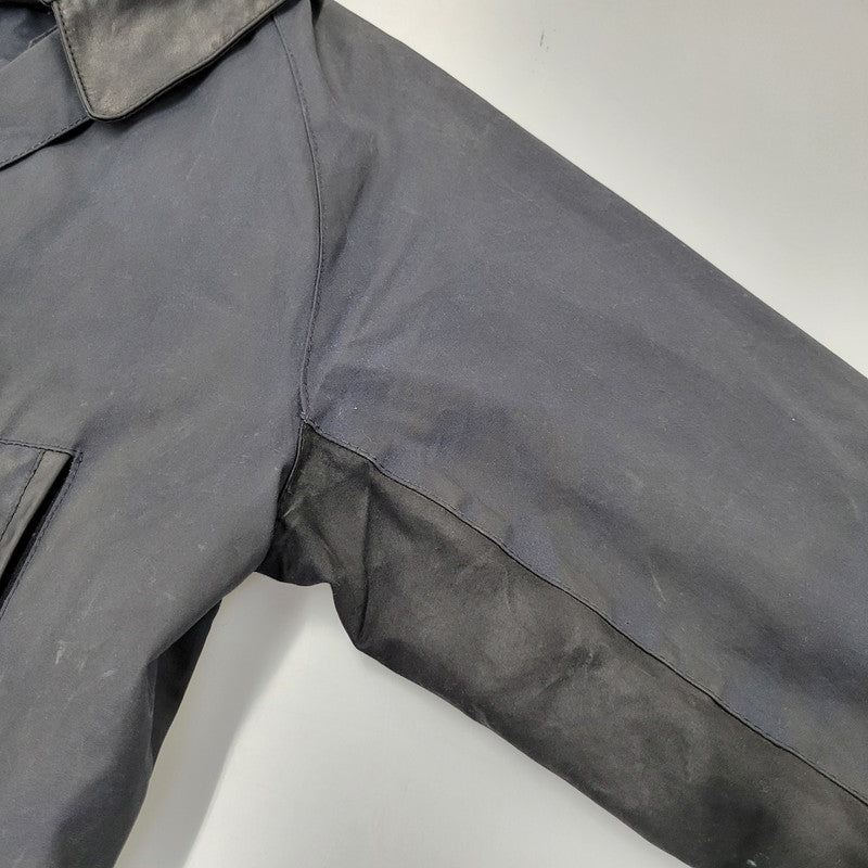 【現状渡し品】【メンズ】 BARBOUR バーブァー BURN WAX JACKET ワックス ジャケット アウター 144-260723-kh-13-izu サイズ：M カラー：ネイビー 万代Net店