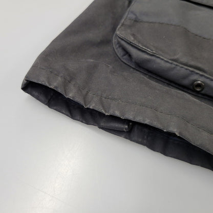 【現状渡し品】【メンズ】 BARBOUR バーブァー BURN WAX JACKET ワックス ジャケット アウター 144-260723-kh-13-izu サイズ：M カラー：ネイビー 万代Net店