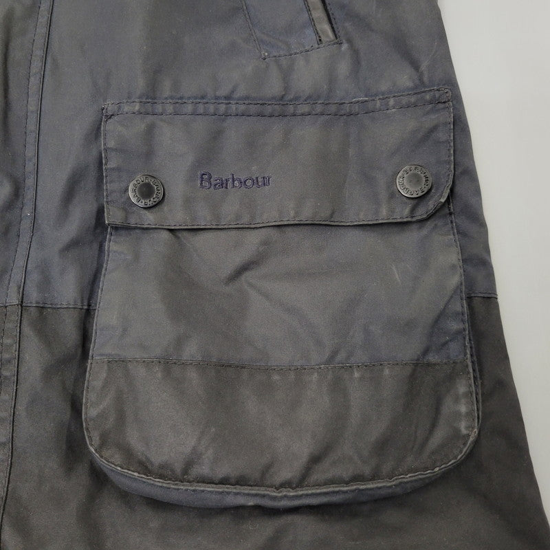 【現状渡し品】【メンズ】 BARBOUR バーブァー BURN WAX JACKET ワックス ジャケット アウター 144-260723-kh-13-izu サイズ：M カラー：ネイビー 万代Net店