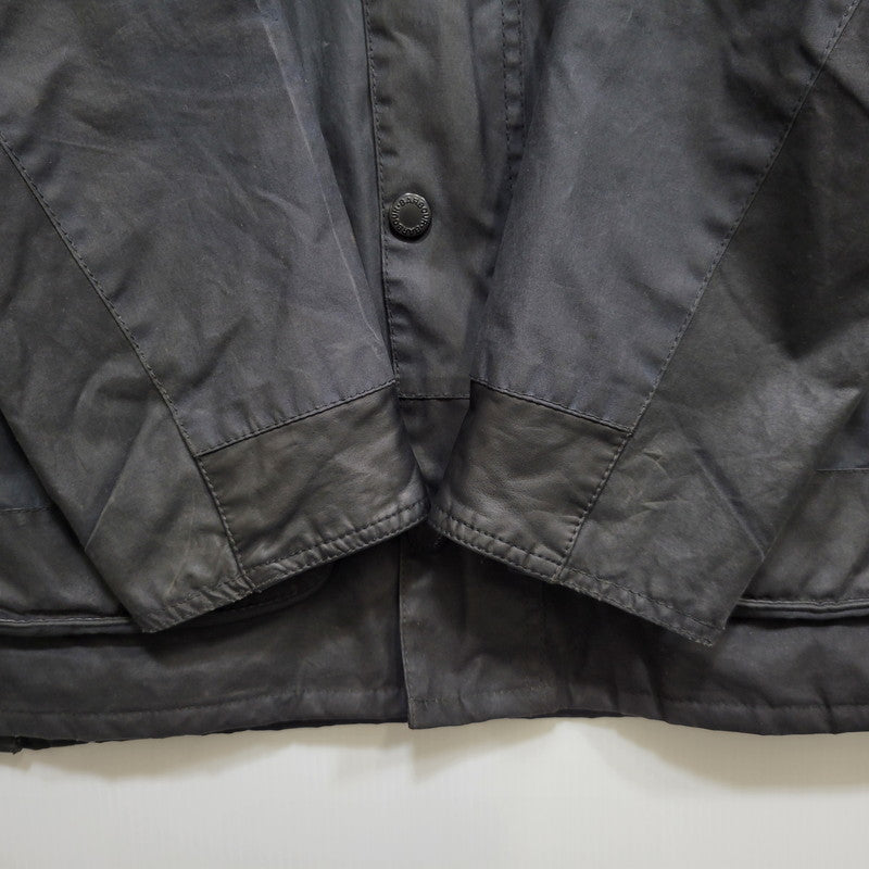 【現状渡し品】【メンズ】 BARBOUR バーブァー BURN WAX JACKET ワックス ジャケット アウター 144-260723-kh-13-izu サイズ：M カラー：ネイビー 万代Net店