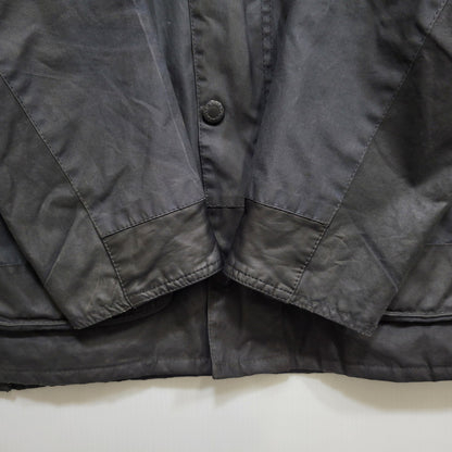 【現状渡し品】【メンズ】 BARBOUR バーブァー BURN WAX JACKET ワックス ジャケット アウター 144-260723-kh-13-izu サイズ：M カラー：ネイビー 万代Net店