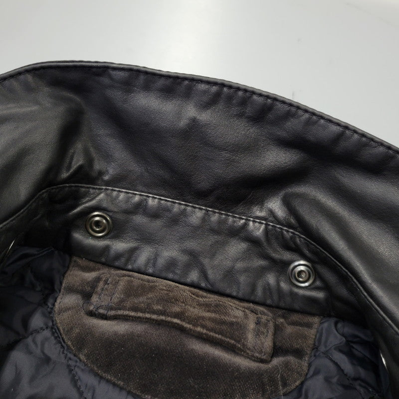【現状渡し品】【メンズ】 BARBOUR バーブァー BURN WAX JACKET ワックス ジャケット アウター 144-260723-kh-13-izu サイズ：M カラー：ネイビー 万代Net店