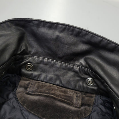 【現状渡し品】【メンズ】 BARBOUR バーブァー BURN WAX JACKET ワックス ジャケット アウター 144-260723-kh-13-izu サイズ：M カラー：ネイビー 万代Net店
