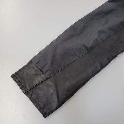 【現状渡し品】【メンズ】 BARBOUR バーブァー BURN WAX JACKET ワックス ジャケット アウター 144-260723-kh-13-izu サイズ：M カラー：ネイビー 万代Net店