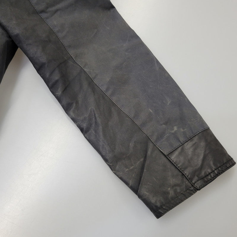 【現状渡し品】【メンズ】 BARBOUR バーブァー BURN WAX JACKET ワックス ジャケット アウター 144-260723-kh-13-izu サイズ：M カラー：ネイビー 万代Net店
