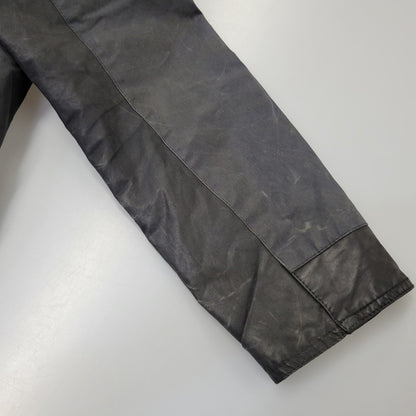 【現状渡し品】【メンズ】 BARBOUR バーブァー BURN WAX JACKET ワックス ジャケット アウター 144-260723-kh-13-izu サイズ：M カラー：ネイビー 万代Net店