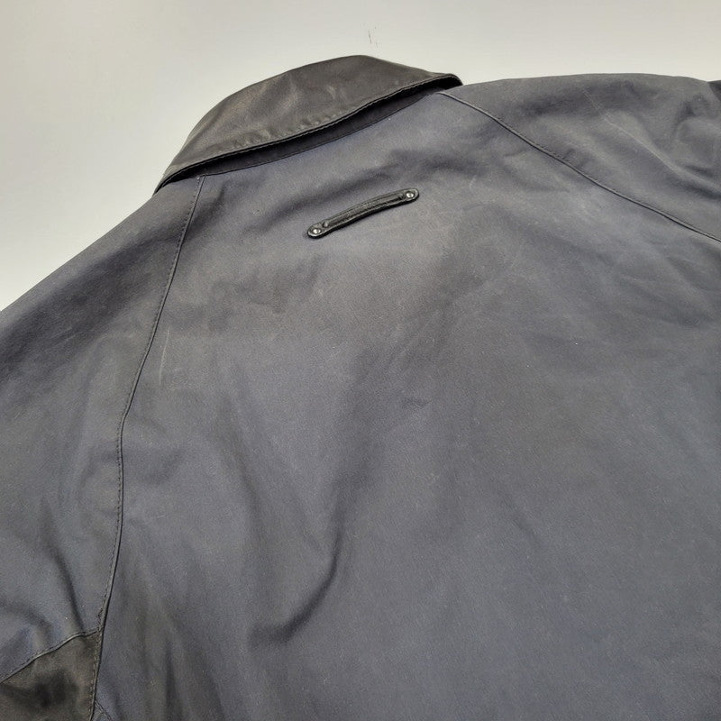 【現状渡し品】【メンズ】 BARBOUR バーブァー BURN WAX JACKET ワックス ジャケット アウター 144-260723-kh-13-izu サイズ：M カラー：ネイビー 万代Net店