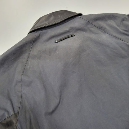 【現状渡し品】【メンズ】 BARBOUR バーブァー BURN WAX JACKET ワックス ジャケット アウター 144-260723-kh-13-izu サイズ：M カラー：ネイビー 万代Net店