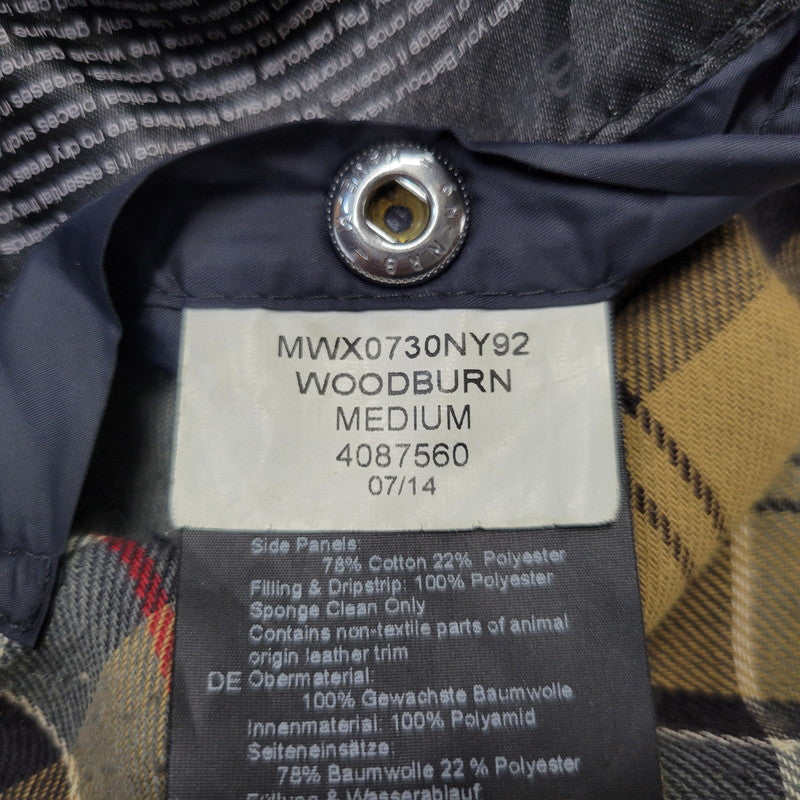 【現状渡し品】【メンズ】 BARBOUR バーブァー BURN WAX JACKET ワックス ジャケット アウター 144-260723-kh-13-izu サイズ：M カラー：ネイビー 万代Net店