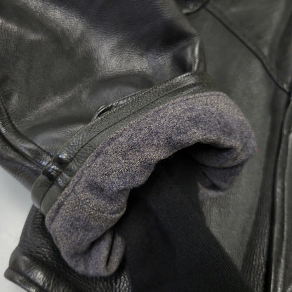 【現状渡し品】【メンズ】 NORWEGIAN ARMED FORCES DOUBLE BREAST SHORT MOTORCYCLE JACKET ダブル ブレスト ショート モーターサイクル ジャケット アウター 146-260723-kh-14-izu カラー：ブラック 万代Net店