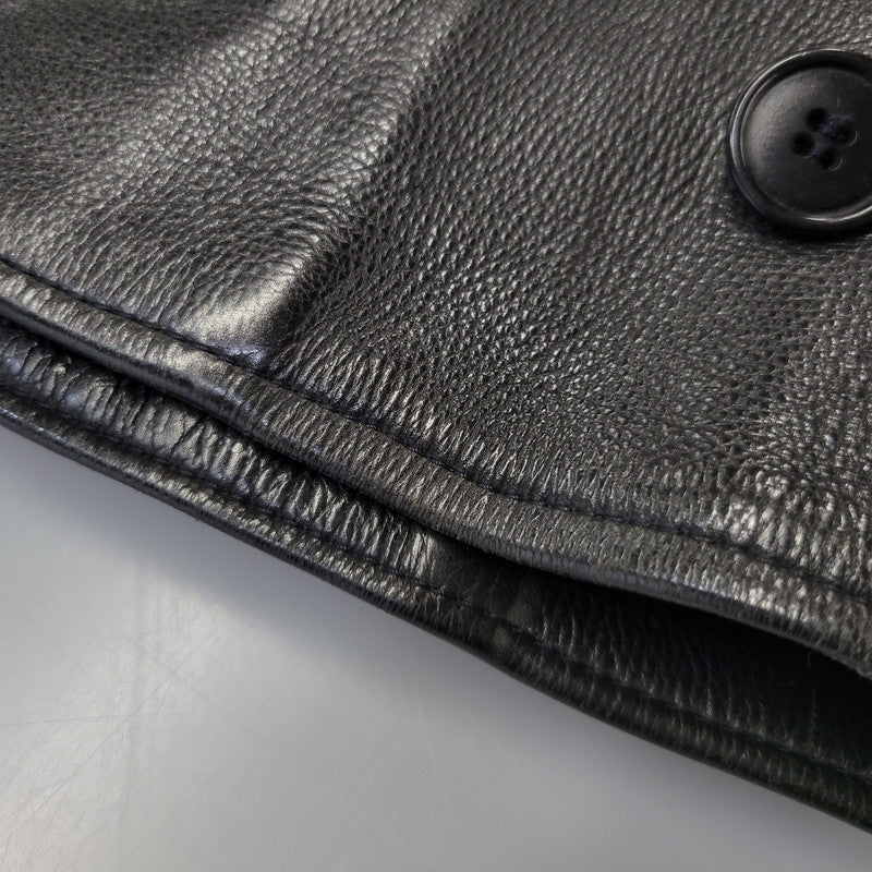 【現状渡し品】【メンズ】 NORWEGIAN ARMED FORCES DOUBLE BREAST SHORT MOTORCYCLE JACKET ダブル ブレスト ショート モーターサイクル ジャケット アウター 146-260723-kh-14-izu カラー：ブラック 万代Net店