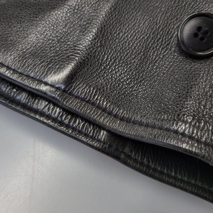 【現状渡し品】【メンズ】 NORWEGIAN ARMED FORCES DOUBLE BREAST SHORT MOTORCYCLE JACKET ダブル ブレスト ショート モーターサイクル ジャケット アウター 146-260723-kh-14-izu カラー：ブラック 万代Net店