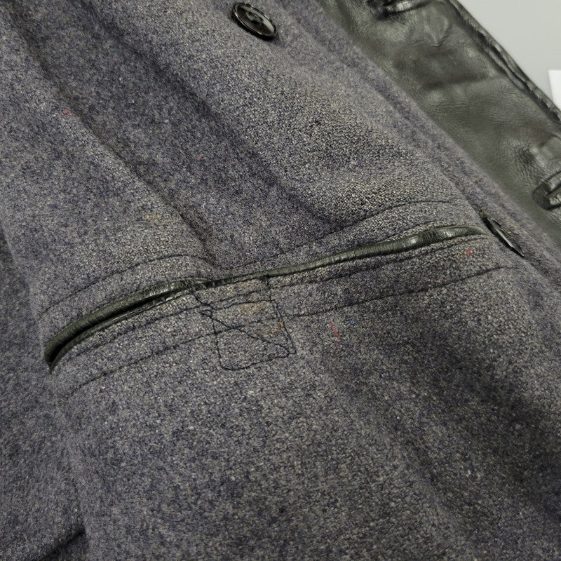 【現状渡し品】【メンズ】 NORWEGIAN ARMED FORCES DOUBLE BREAST SHORT MOTORCYCLE JACKET ダブル ブレスト ショート モーターサイクル ジャケット アウター 146-260723-kh-14-izu カラー：ブラック 万代Net店