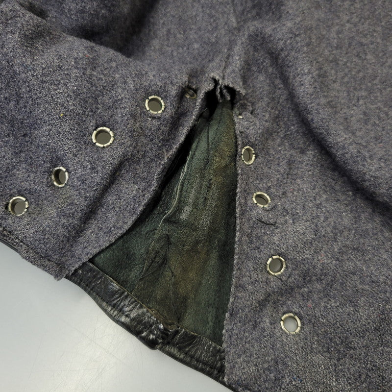 【現状渡し品】【メンズ】 NORWEGIAN ARMED FORCES DOUBLE BREAST SHORT MOTORCYCLE JACKET ダブル ブレスト ショート モーターサイクル ジャケット アウター 146-260723-kh-14-izu カラー：ブラック 万代Net店