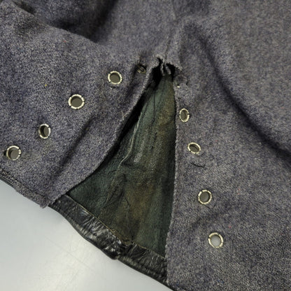 【現状渡し品】【メンズ】 NORWEGIAN ARMED FORCES DOUBLE BREAST SHORT MOTORCYCLE JACKET ダブル ブレスト ショート モーターサイクル ジャケット アウター 146-260723-kh-14-izu カラー：ブラック 万代Net店