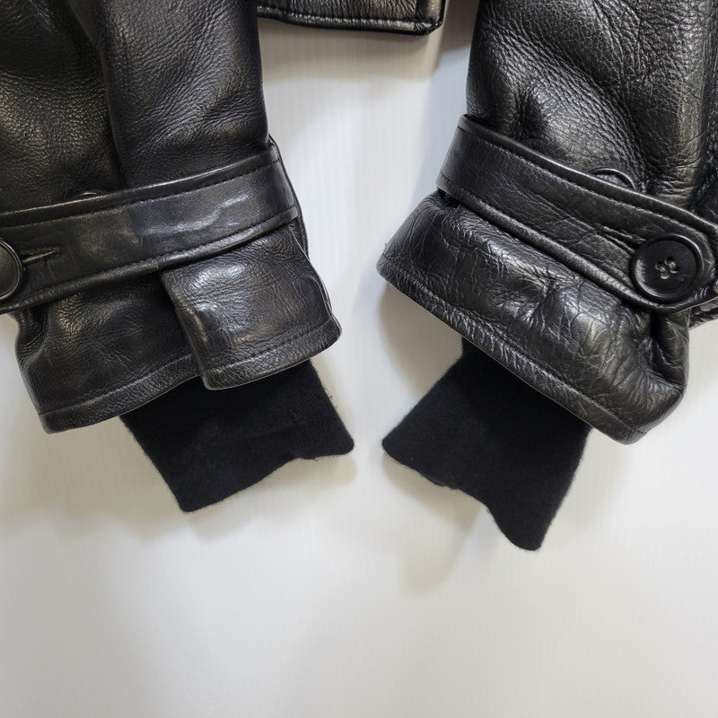 【現状渡し品】【メンズ】 NORWEGIAN ARMED FORCES DOUBLE BREAST SHORT MOTORCYCLE JACKET ダブル ブレスト ショート モーターサイクル ジャケット アウター 146-260723-kh-14-izu カラー：ブラック 万代Net店